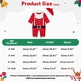 thumbnail image 2 of 0-18M Infant Baby Boy Girl One Piece Cotton Christmas Outfit Long Sleeve Xmas Santa Claus Elf Cosplay Costumes Romper Jumpsuit Overall Clothes + Hat, 2 of 11