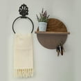 thumbnail image 2 of American Country * Cast Iron Retro Towel Rack Hanging New I0, 2 of 8