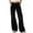 Solid Color, variant on Women's Loose Wide Leg Solid Color Casual Versatile Jeans Lightweight, All Season, Hand Wash Multiple Sizes