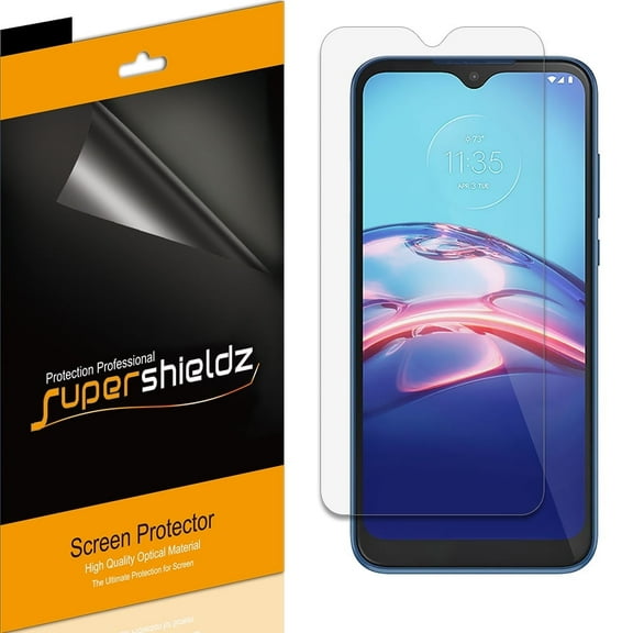 [6-Pack] Supershieldz for Motorola Moto E (2020) Screen Protector, Anti-Bubble High Definition (HD) Clear Shield