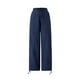 thumbnail image 2 of Txlixc Pantalones largos de pierna ancha para mujer, pantalones holgados de cintura baja con cordón de color sólido, parte inferior informal de estilo simple Txlixc Moda, 2 of 9