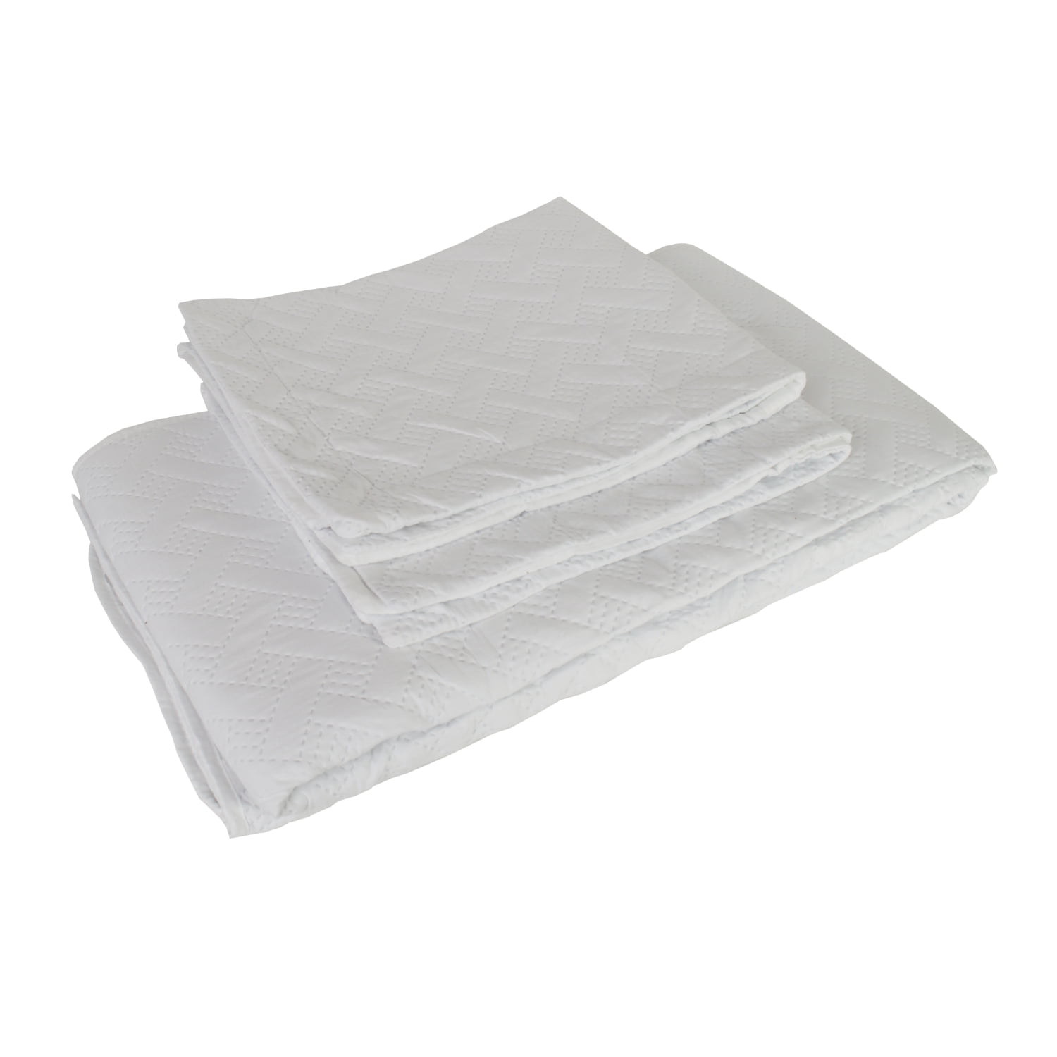 Reversible Quilt Bedspreads Coverlets Quilts Ultra Soft Lightweight Bedding Set, White, 3 Piece Queen