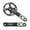 Bras de Manivelle Noirs, variante sur MEROCA Manivelle de Vélo de Montagne Droite Gauche avec Boulons 170MM 104 BCD Alliage d'Aluminium VTT Pédalier de Bicyclette pour Vitesses 8/9/10/11
