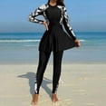 thumbnail image 4 of MuXiKeJi Clothes Swimwear for Women Arabic Modest Swimsuits Long Sleeves Sun Porotection Full Cover Bathing Suits, 4 of 4