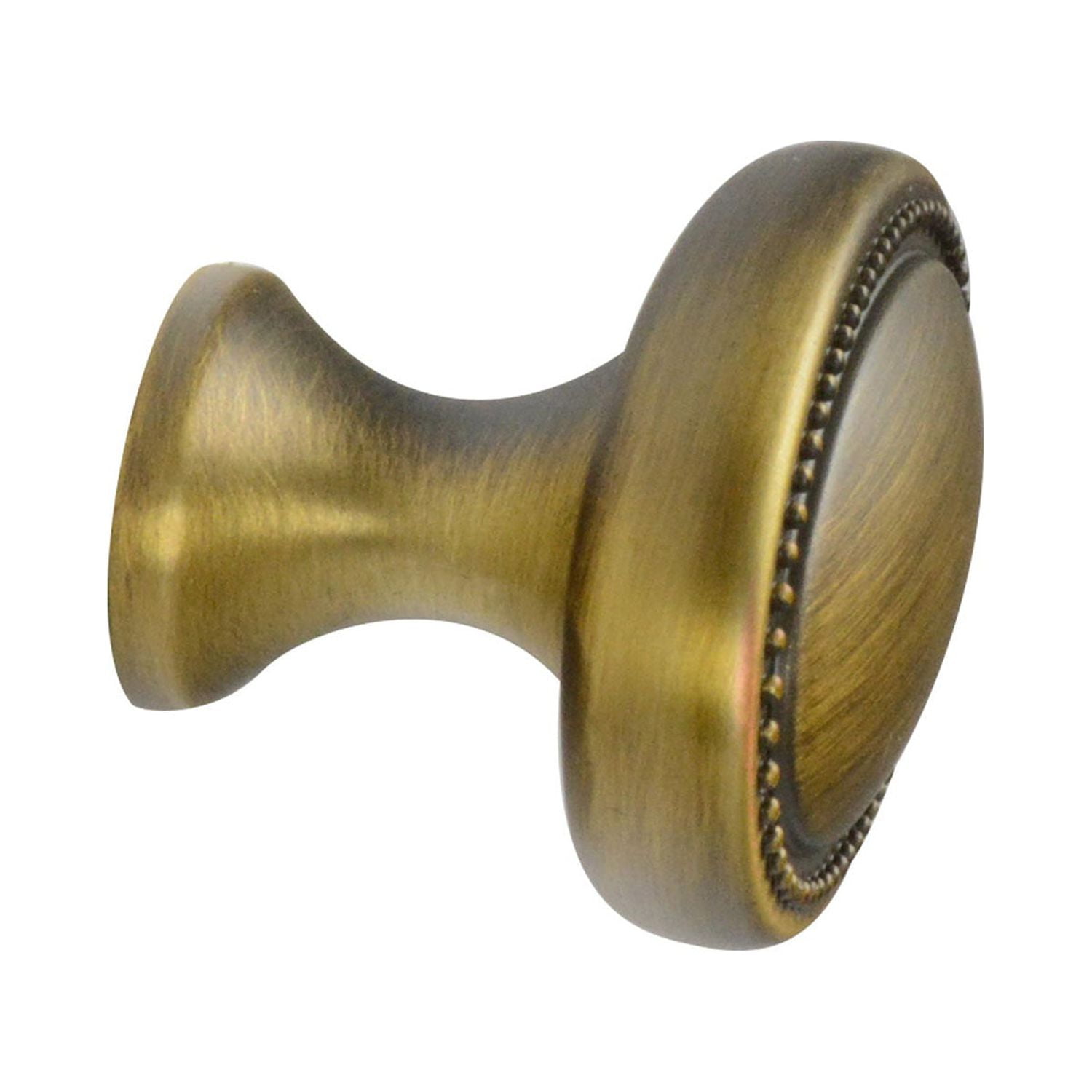 Allen + Roth D2577-38ABLL - 1-1/2 in. (38mm) Oval Cabinet Knob - Aged Brass - 10 Pack