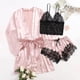 thumbnail image 2 of Pijama de seda satinada para mujer, 3 uds., camisón, lencería, ropa interior, conjunto de ropa de dormir Fridja nalpqowj18427, 2 of 7