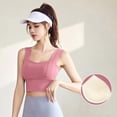thumbnail image 4 of Top-kevin Womens Square Neck Longline Sports Bra - Workout Crop Tank Tops Padded Yoga Camisole with Built in Pads, 4 of 7