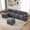 color8, variant on NESTIA Sectional Cloud Modular Sofa, Deep Seat, Corduroy, Multiple Combinations