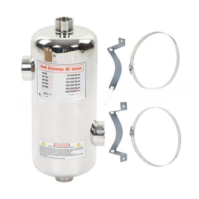 Pool Heat Exchanger Stainless Steel For Spa Solar Pool Heating Swimming Pool Heater ,Dry Burning Prevention