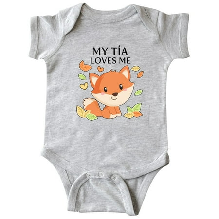 

Inktastic My Tía Loves Me- little fox Gift Baby Boy or Baby Girl Bodysuit