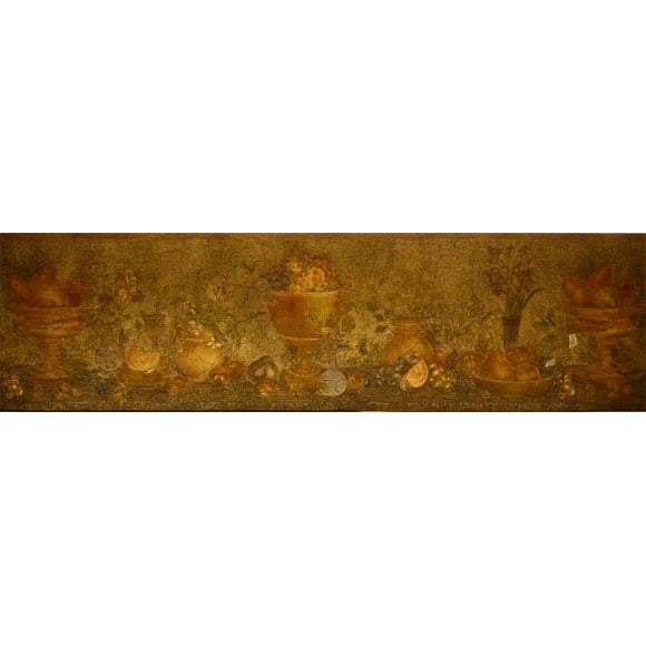 Bordure de Papier Peint de Cuisine en Vase de Raisin 65089