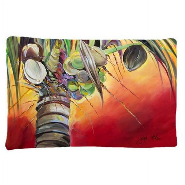 Carolines Treasures JMK1133PILLOWCASE Sunset On The Coconut Tree Fabric Standard Pillowcase