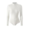 thumbnail image 1 of Traje de surf, traje de baño de manga larga para mujer, traje de baño corto, 1 pieza, traje de baño XXL, 1 of 8