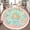 Color 4, variant on Washable Non Slip 6ft Round Rug, Cute Jungle Animals Tropical Forest Sunshine Plants Circle Area Rugs with Tassels Carpet for Nursery Bedroom Playroom Tent rug Tent Castle