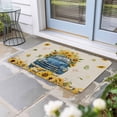 thumbnail image 2 of Sunflower Doormat Outdoor Entrance 16"x24", Watercolor Summer Floral Truck Vintage Absorb Moisture Dirt Door Mats, Non-Slip Rubber Backing Floor Mats Indoor, Low-Profile Front Door Rugs, 2 of 9