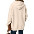 thumbnail image 5 of Women's Lightweight Hoodies Casual Long Sleeve Hooded Pullover Sweatshirts 2026 Fall Fashion Hoodie with Front Pocket Khaki 2XL, 5 of 6