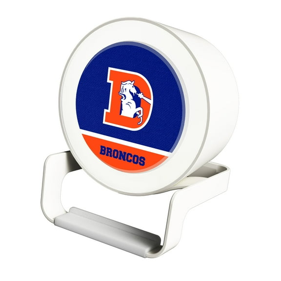 Denver Broncos Historic Team Logo Night Light Charger with Bluetooth Speaker