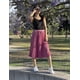 thumbnail image 4 of Falda plisada brillo sutil AMAD fucsia L AMAD SS22-F16, 4 of 6