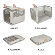 SportPet Designs Collapsible Pet Kennel, 30 Medium (Tan)