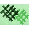 thumbnail image 1 of Ahgly Company Machine Washable Indoor Rectangle Transitional Green Area Rugs, 5' x 8', 1 of 7