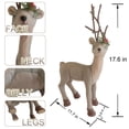 thumbnail image 3 of KHAMPA 3D Christmas Reindeer Sculpture Tabletop Decorations Ornaments Figurines Forest Animals Figures Deer Toys Cute Christmas Table Decor Figurine Statue, 3 of 9