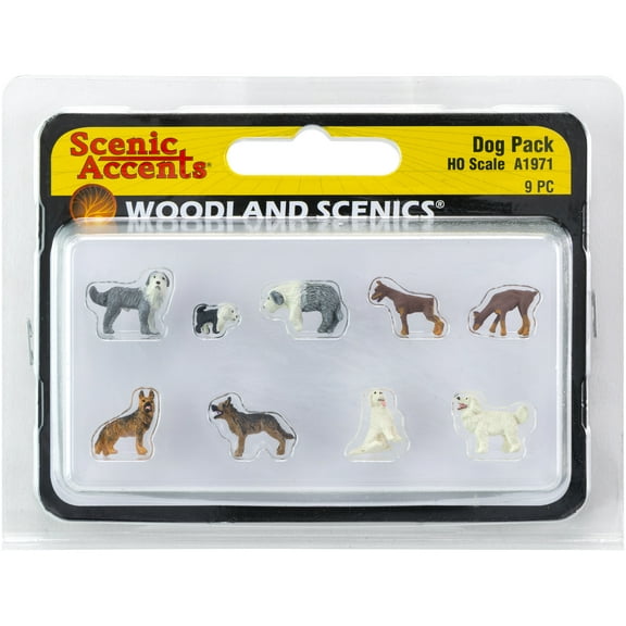 Woodland Scenics Dog Pack-HO-Scale