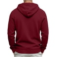 thumbnail image 4 of Yyuenw Hoodies for Men Quarter Zip Long Sleeve Pullover Casual Loose Fit Athletic Drawstring Hooded Sweatshirts with Pocket, 4 of 7