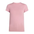 thumbnail image 6 of Time and Tru Women's Slim Fit Crewneck Tee with Short Sleeves, Sizes XS-XXXL, 6 of 6
