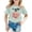 C476/Mint Green, variant on XIYON Girls T Shirts Girl Casual Short Sleeve T Shirt With Print Crew Neck Tee For Kids Comfort Daily Wear Comfortable Tee Shirt 12-14 Years