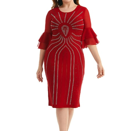 

Linen Dress Women Women 2023 New Lady Elegant Knitting Lace Cape Dress Plus Size Fashion Printing Oneck Half Sleeve Pencil Dresses Fall Dress Maternity Midi Dress Fitted Summer Dress for Women