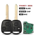 thumbnail image 2 of Remote Key Fob 2/3 BTN 433MHZ 4D70/4C Chip For Toyota Yaris Avensis Corolla P/N: 89071-0D030 With Uncut TOY47 blade, 2 of 5