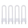 thumbnail image 1 of Paquete de 4 pestillos de seguridad para niños para armario seguro para bebés, cerradura en forma de U para puerta de cocina, 1 of 5