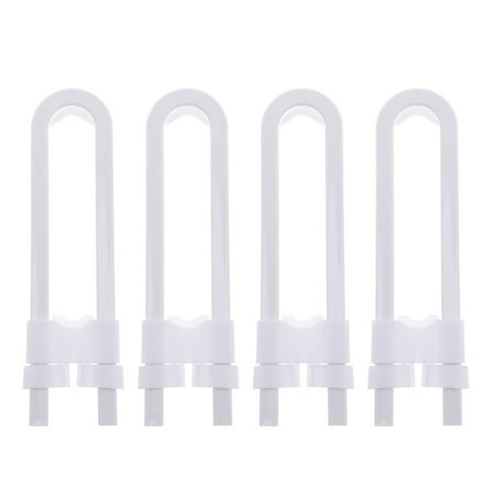 Pack of 4 Child Safety Cabinet Latches For Baby Safe Closet Kitchen Door U-Shaped Lock