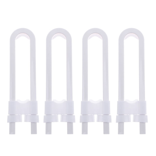 Paquete de 4 pestillos de seguridad para niños para armario seguro para bebés, cerradura en forma de U para puerta de cocina