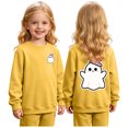 thumbnail image 2 of Leey-World Kids Halloween Sweatshirt Ghost Cute Crewneck Kids Tops Girls Halloween Shirt Long Sleeve Festival Pullover Sweatshirt, 2 of 9
