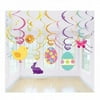 EASTER PARTY HANGING SWIRL DECORATIONS