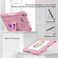 thumbnail image 4 of ELEHOLD Kids Case for Apple iPad mini 7 (A17 Pro)2024/6th Generation with Kickstand Soft EVA Rugged Shockproof Anti-Scratch Cover with Detachable Strap,Pink, 4 of 8