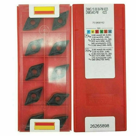 

BUYISI 10pcs DNMG150608-PM DNMG442-PM 4325 CNC blade Carbide Inserts