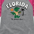 thumbnail image 3 of Instant Message - Florida, The Sunshine State - Toddler & Youth Girls Raglan Graphic T-Shirt, 3 of 6