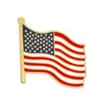 thumbnail image 2 of PinMart's Waving American Flag Patriotic Enamel Lapel Pins - 25 Pack of Gold Plated USA Flag Lapel Pins, 2 of 5