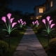 thumbnail image 4 of Artificial Solar Light Ground Stake Fake Flower For Garden Outdoor Faux With LED Lamp Waterproof Yard Decoration For Patio, 4 of 7