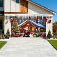 thumbnail image 6 of Elainilye Christmas Garage Door Banner for Outdoor Decor, Large Holiday Yard Door Cover with Merry Christmas Design, Porch Backdrop for Xmas Party Supplies, 6 of 6