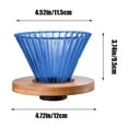 thumbnail image 3 of Qonioi Glass Coffee Filter Mug with Wooden Base, Portable Drip Coffee Maker for Home Travel, Reusable Coffee Brewing Kit, Manual Coffee Maker, 3 of 6