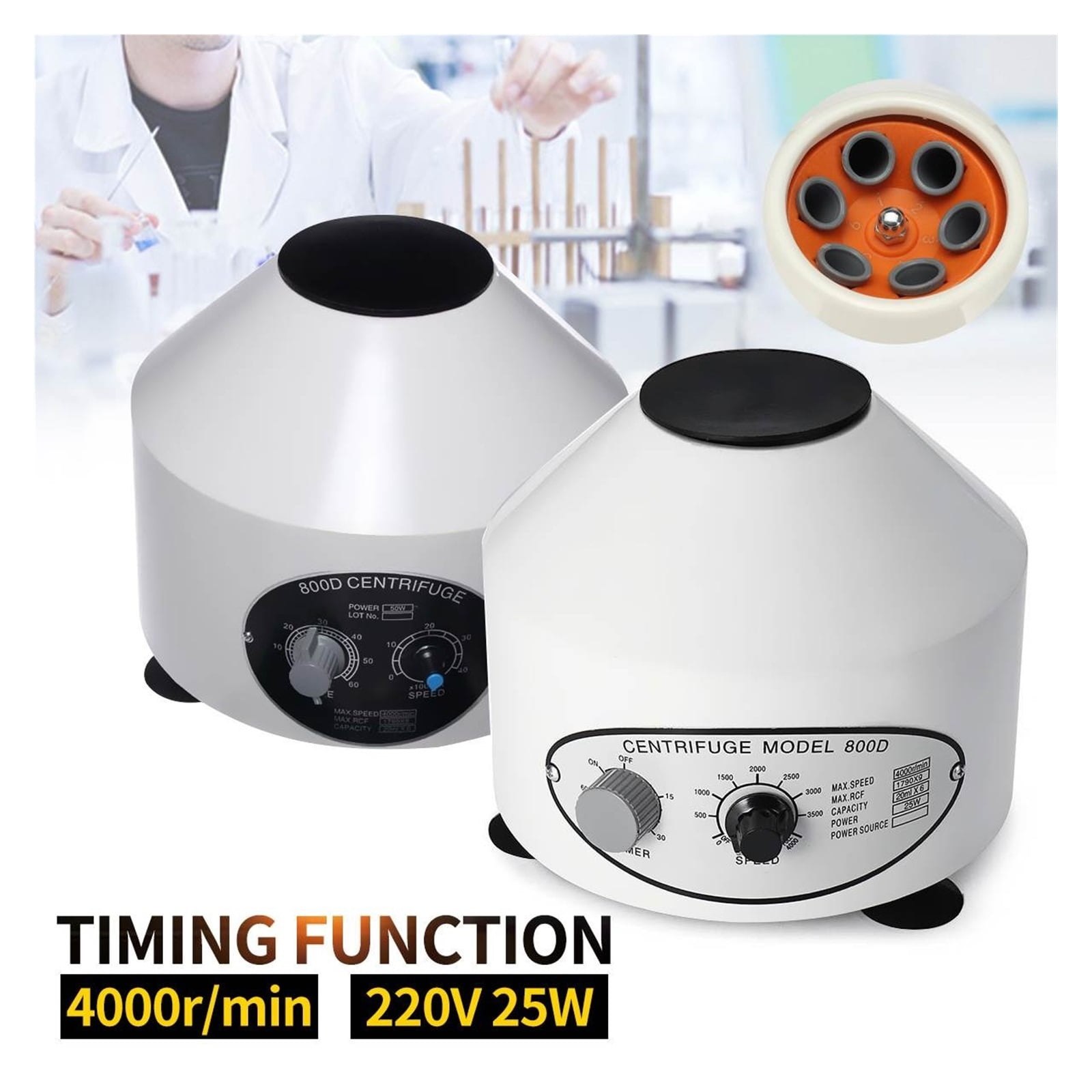 Timing Medical With Centrifuge Serum Practice 4000rpm Laboratory Machine Tube Isolate Prp Function Electric Centrifuge 6Pcs 20ml
--------
,Strong Power