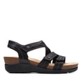 thumbnail image 1 of Sandalia de Cuña Calenne Clara para Mujer Clarks Negra Talla 7 Ancha, 1 of 1
