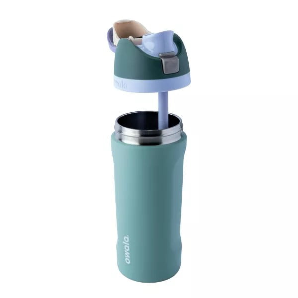 Owala 16oz Kids' FreeSip Stainless Steel Water Bottle - Sage