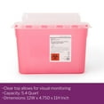 thumbnail image 3 of McKesson Biohazard Sharps Container, Puncture-Resistant Lockable Bin - Red, 5.4 qt, 1 Ct, 3 of 7