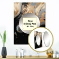 thumbnail image 3 of Designart "Marble Mirage Gold and Black III" Abstract Marble Mirror Wall Decor - Modern Gold Abstract Large Mirror Wall Decor For Bedroom - 32" x 24" Inch, 3 of 5