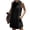 Black, variant on Kukoosong Women's Summer Casual Sleeveless Collared Button-Down Shirt Dress with Pockets Cocktail Length Office Wear Dress