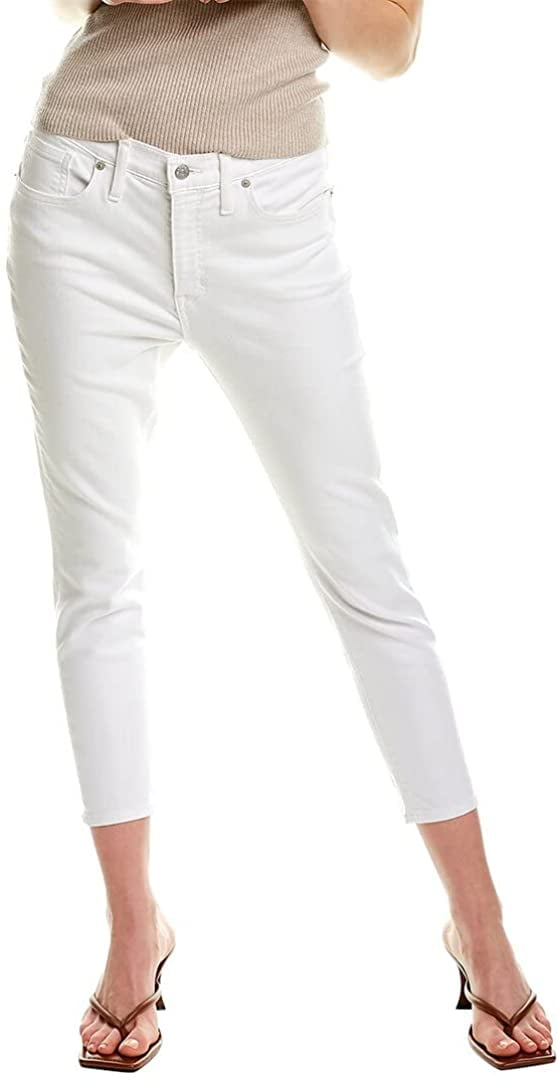 Madewell Petite 9 Mid-Rise Crop in Pure 